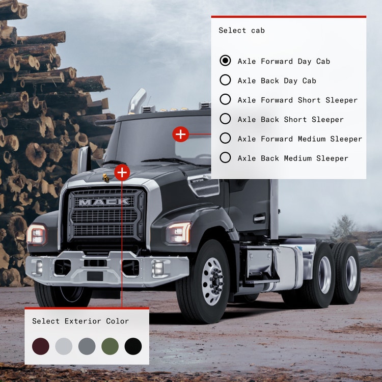 A black truck with a pile of logs AI-generated content may be incorrect.