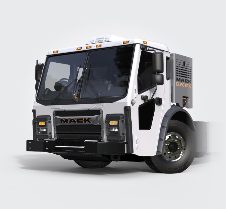 Mack LR Electric truck, highlighting its durability.