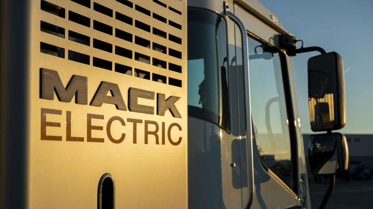 Fast charging batteries in LR electric trucks.