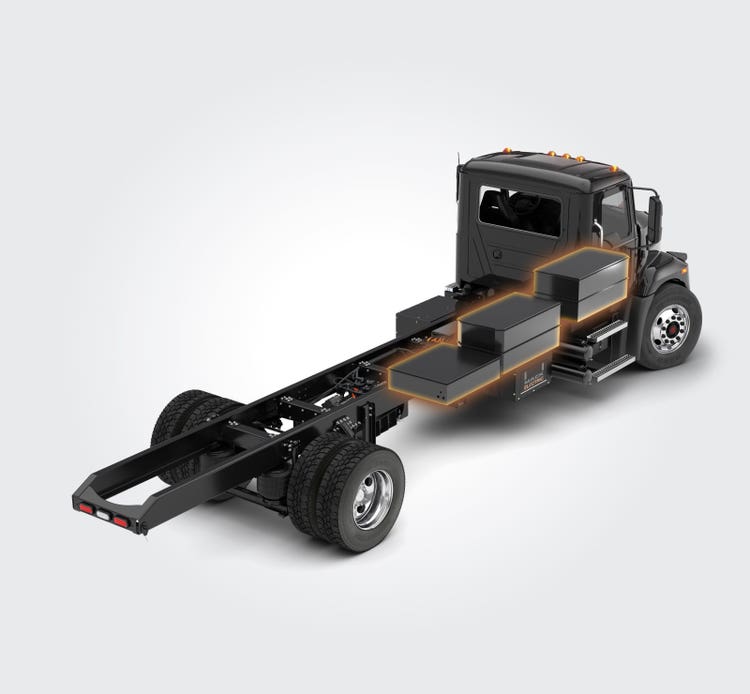 Mack MD truck has NMC battery packs