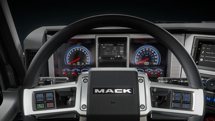 Close up of a 5-inch full color digital display.